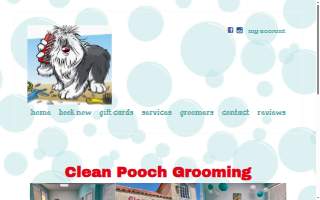 Clean Pooch Grooming website