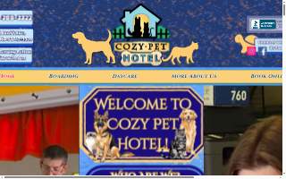 Cozy Pet Hotel website
