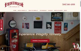 Friedrich Law Office, P.C. website