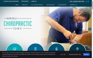 Heritage Chiropractic website