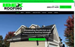 IBEX Roofing website