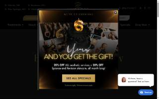 Luminare Aesthetics & Wellness website