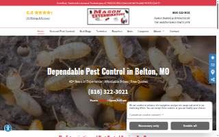 Mason Exterminating of Raymore website