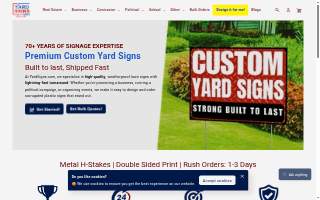 Yard Props Celebration Signs website