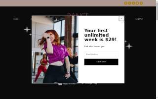 Dance Fit Flow website
