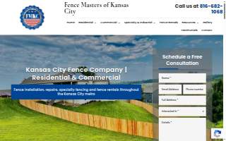 Fence Masters of Kansas City website