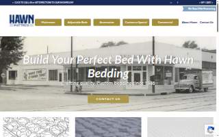 Hawn Bedding Co website
