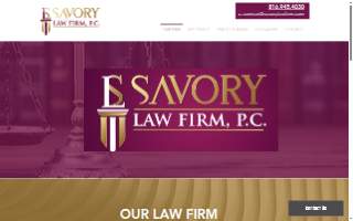 Savory Law Firm, P.C. website