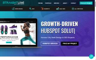Straight Line Web Solutions website