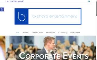 B Sharp Entertainment website