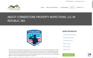 Cornerstone Property Inspections, LLC website