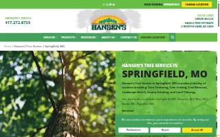 Hansen's Tree Service - Springfield, MO / Branson website