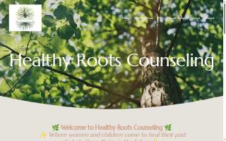 Healthy Roots Counseling website