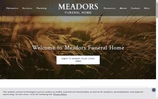 Meadors Funeral Home website