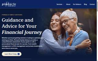 Pinnacle Family Advisors website