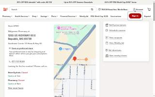 Walgreens Pharmacy of Republic website