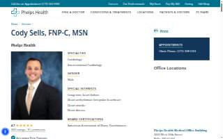 Cody Sells, FNP, MSN website