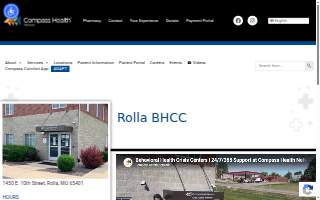 Compass Health Network - Behavioral Health Crisis Center of Rolla website