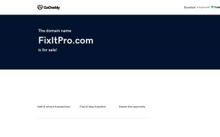 Fix It Pro's Handyman Services website