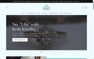 Kent Jewelry Fine Metalsmithing & Design website
