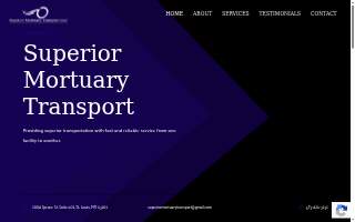 Superior Mortuary Transport website