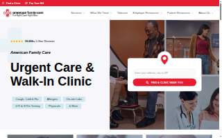 AFC Urgent Care Sedalia website
