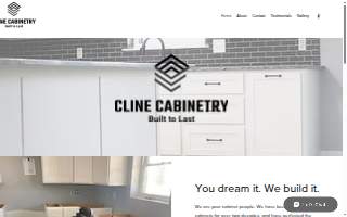 Cline Cabinetry website