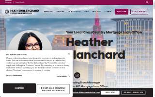 Heather Blanchard at CrossCountry Mortgage website