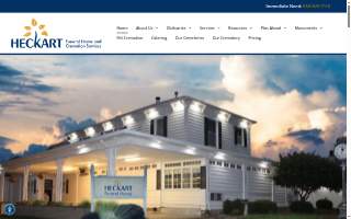 Heckart Funeral Home & Cremation Services website