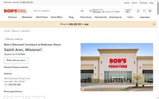 Bob’s Discount Furniture and Mattress Store of Spanish Lake website