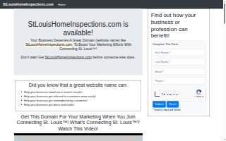 St. Louis Home Inspection Services website