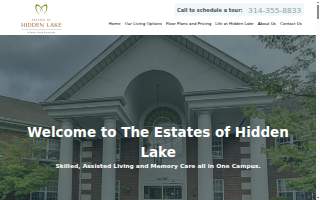 The Estates of Hidden Lake website