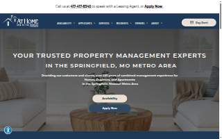 At Home Property Management website
