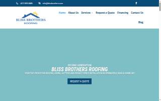 Bliss Brothers Roofing website