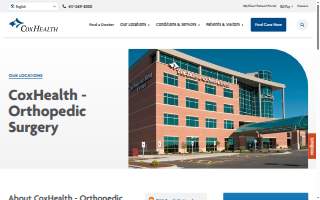 CoxHealth - Orthopedic Surgery website