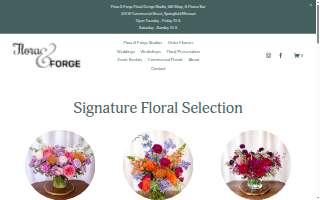 Flora & Forge website