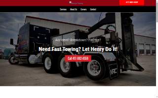 Henry's Towing Service LLC website