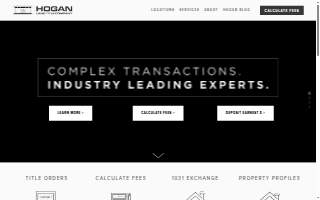 Hogan Land Title Company website
