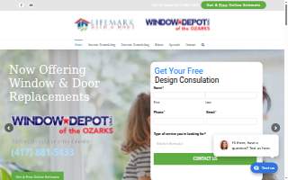 Lifemark Bath & Home / Window Depot of the Ozarks website