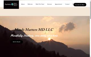 Minds Matters MD LLC website