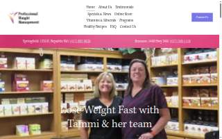 Professional Weight Management website