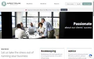 Spectrum Accounting website
