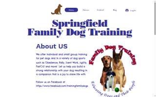 Springfield Family Dog Training website