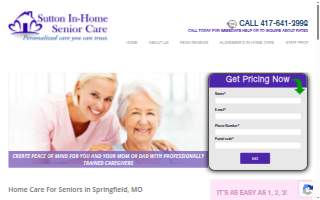 Sutton In-Home Senior Care of Nixa website