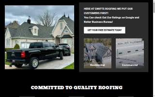Swifts Roofing website