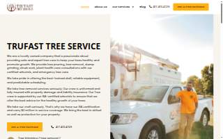 Trufast Tree Service website