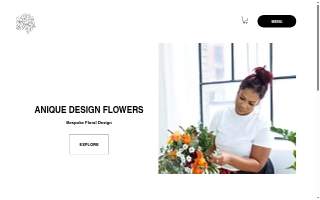 Anique Design Flowers website
