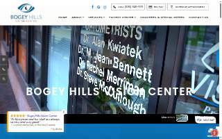 Bogey Hills Vision Center website