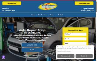 Cottman Transmission and Total Auto Care website