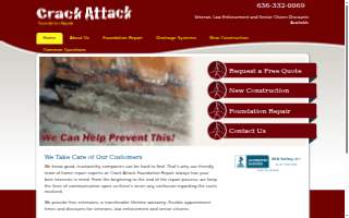 Crack Attack Foundation Repair website